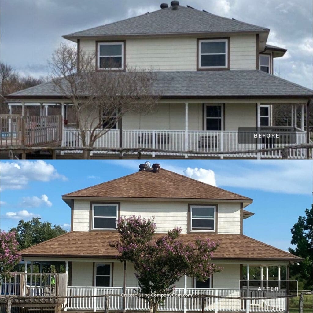 Crowley Roofing Before and After